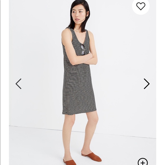 Madewel Striped Scoopneck Knit Dress, size S - Picture 1 of 6